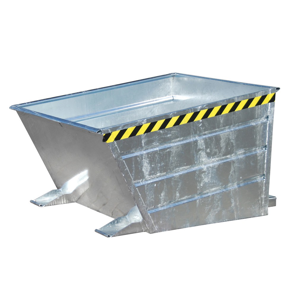 Produktabbildung: Bauer® Kippbehälter kompakt, verzinkt, TK 750 kg, Volumen 0,5 m³