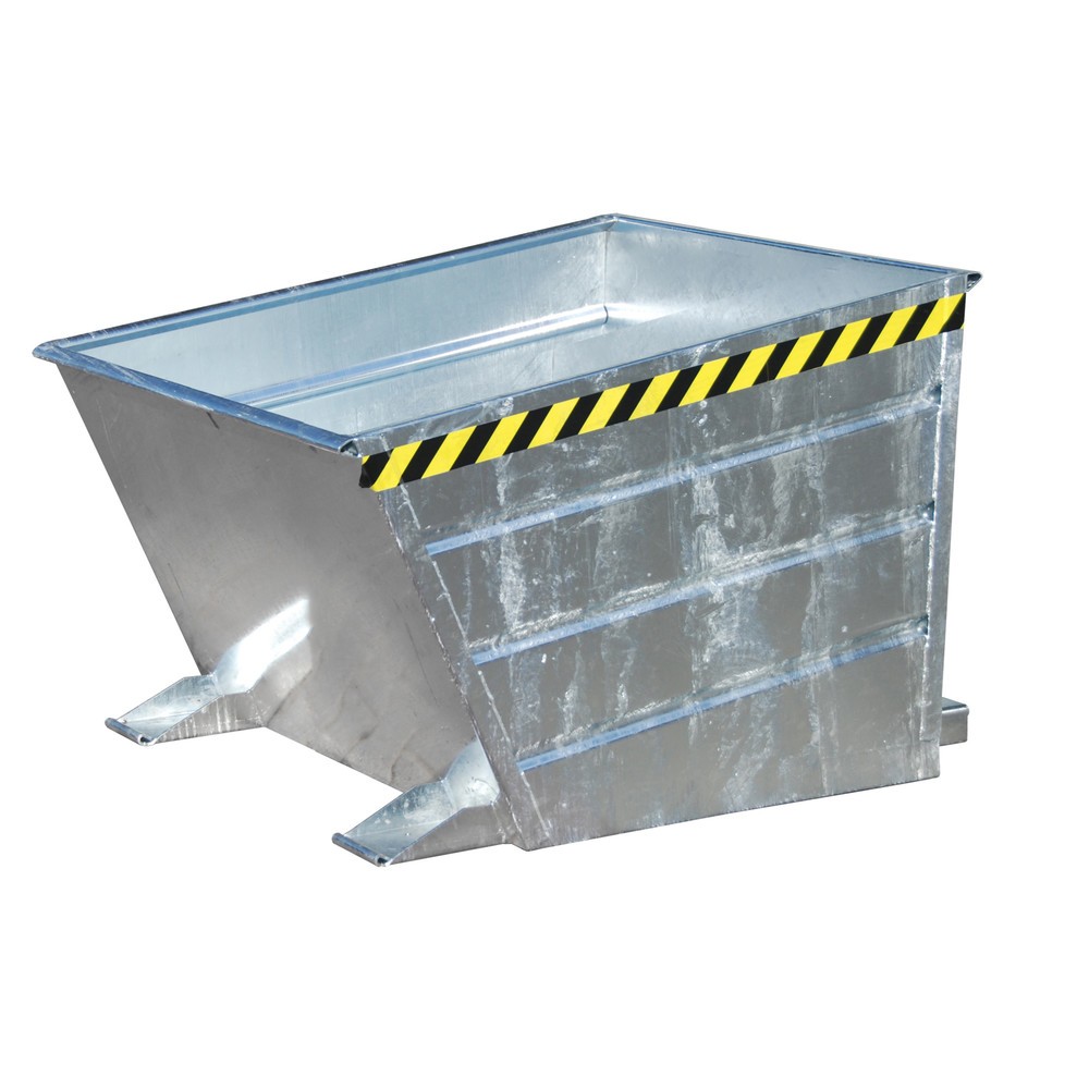 Produktabbildung: Bauer® Kippbehälter kompakt, verzinkt, TK 1.000 kg, Volumen 0,65 m³