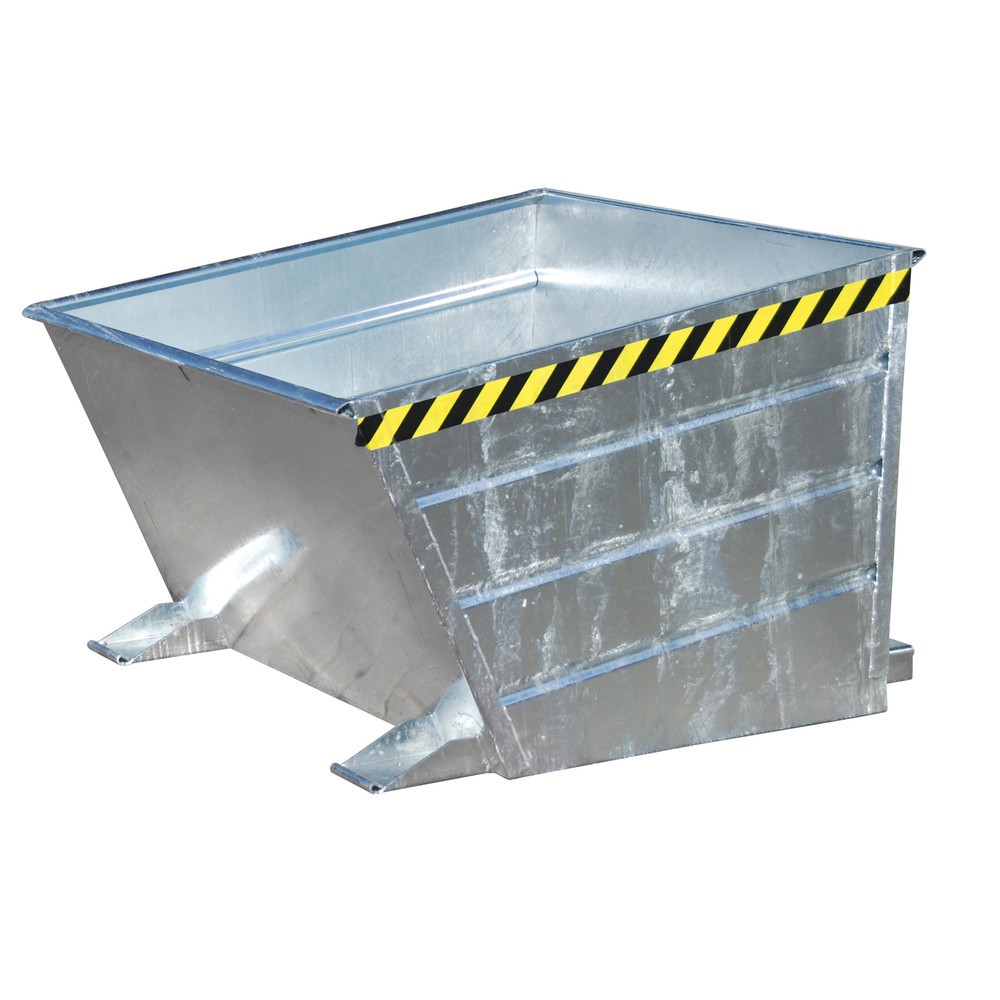 Produktabbildung: Bauer® Kippbehälter kompakt, verzinkt, TK 1.000 kg, Volumen 0,8 m³