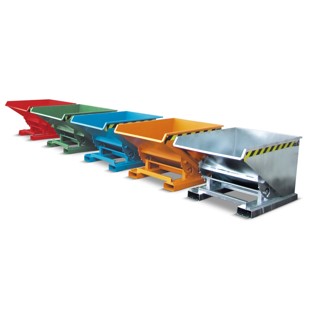 Bauer® Kippbehälter mit Abrollmechanik, verzinkt, TK 1.500 kg, Volumen 1,7 m³ Produktabbildung: Bauer® Kippbehälter mit Abrollmechanik, verzinkt, TK 1.500 kg, Volumen 1,7 m³