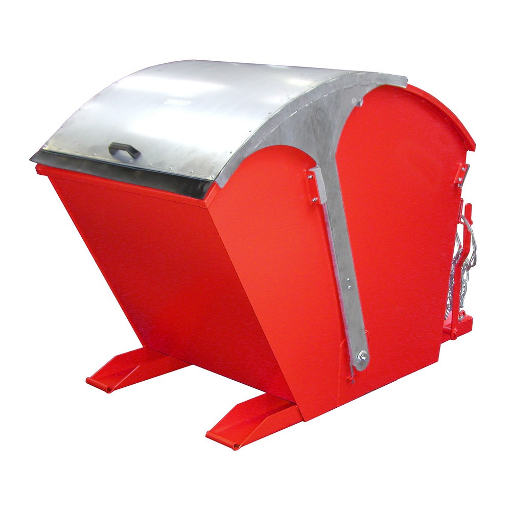 Produktabbildung: Bauer® Kippbehälter RD 750, lackiert, Feuerrot