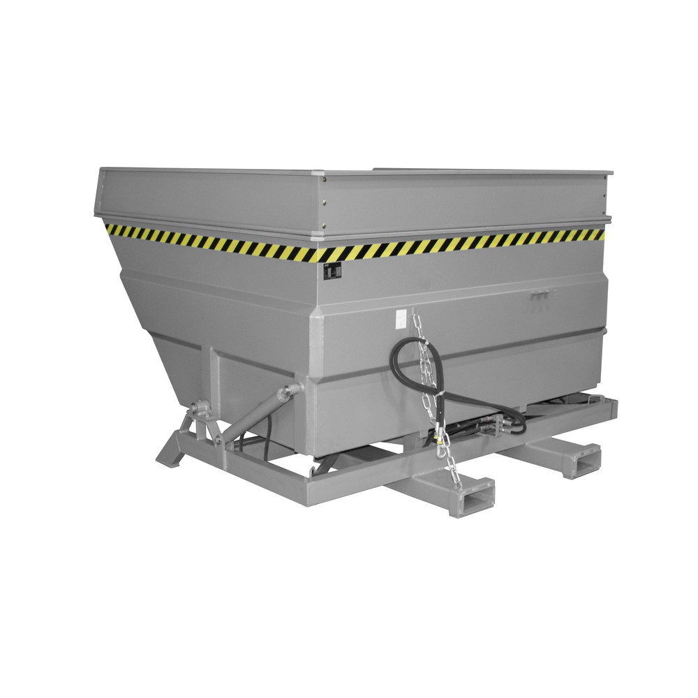 Produktabbildung Nr. 1: Bauer® Kippbehälter Typ BKC-H, Volumen 4,0 m³, RAL 7005 mausgrau