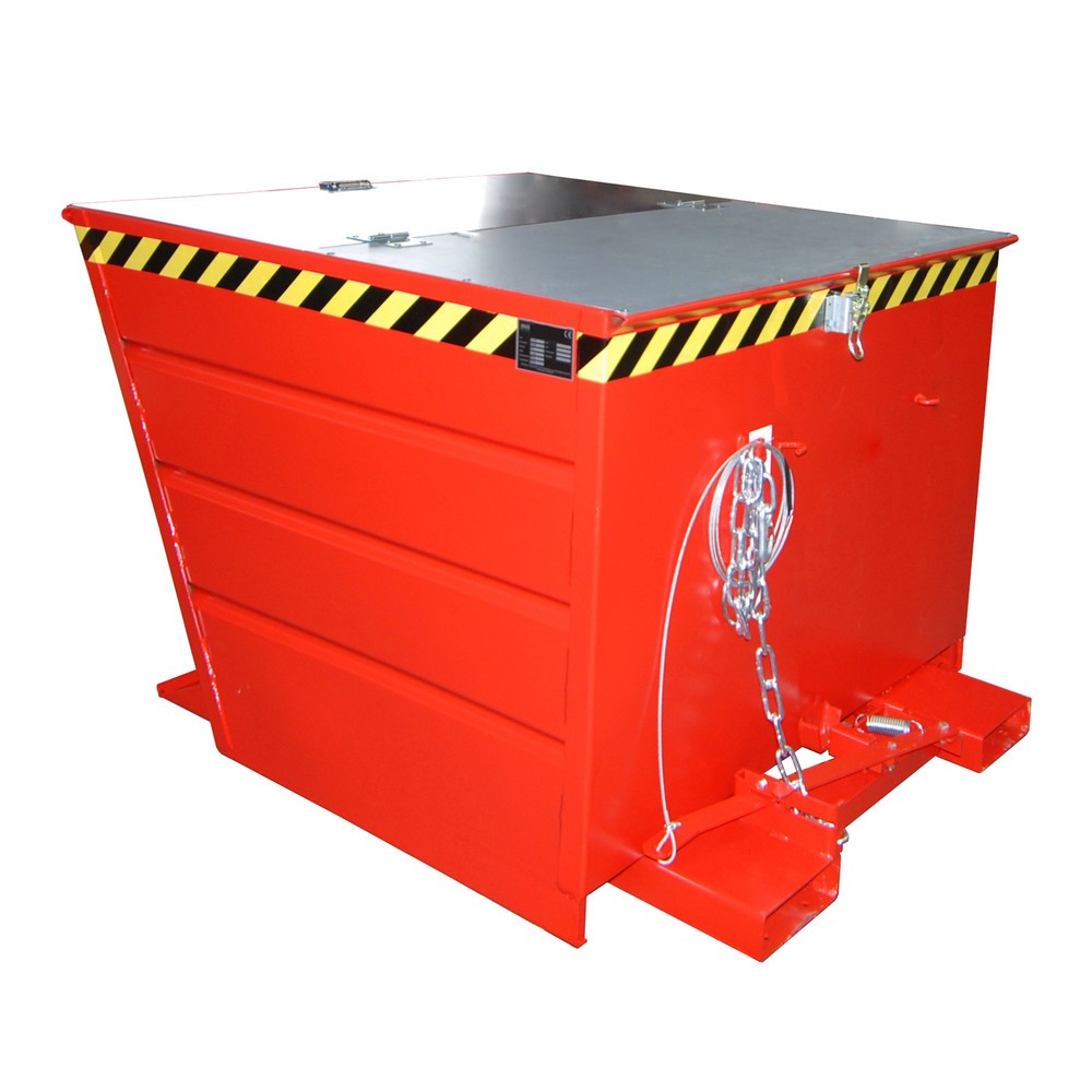 Produktabbildung Nr. 2: Bauer® Kippbehälter Typ VG, Volumen 1,1 m³, RAL 3000 feuerrot
