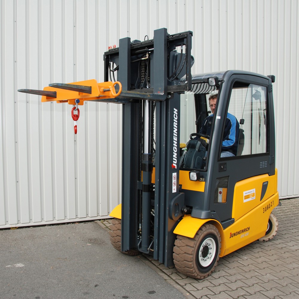 Produktabbildung Nr. 2: Bauer® Lasthaken für Gabelstapler, orange, TK 1.500 kg