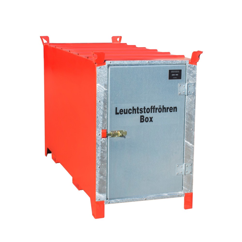 Produktabbildung: Bauer® Leuchtstoffröhren-Box SL 150, ca. 1.100 Stück Ø 25 mm oder ca. 500 Stück Ø 37 mm, verzinkte Tür