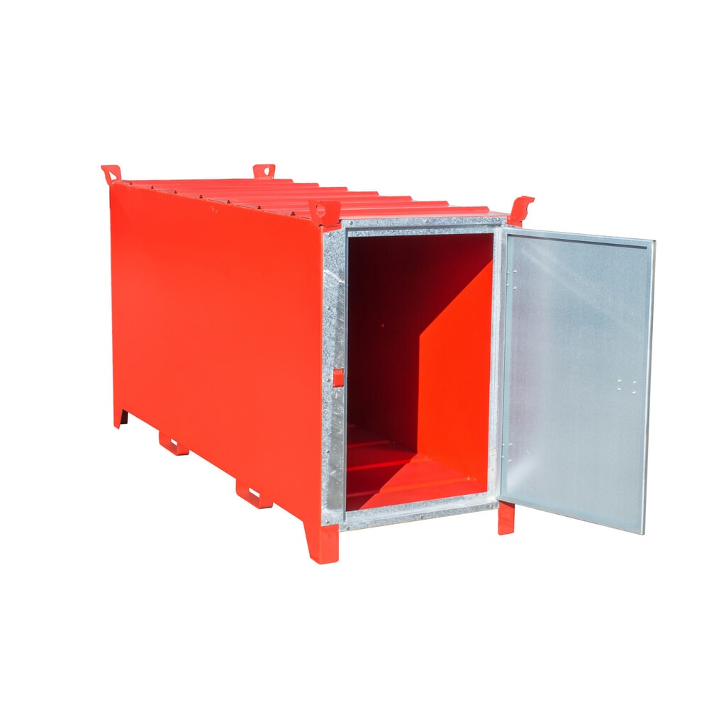 Produktabbildung: Bauer® Leuchtstoffröhren-Box SL 200, ca. 1.100 Stück Ø 25 mm oder ca. 500 Stück Ø 37 mm, verzinkte Tür