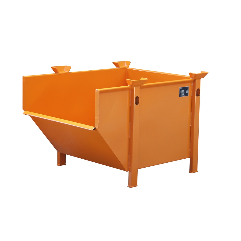 Bauer® Materialbehälter BBM 500, lackiert, Gelborange Produktabbildung: Bauer® Materialbehälter BBM 500, lackiert, Gelborange