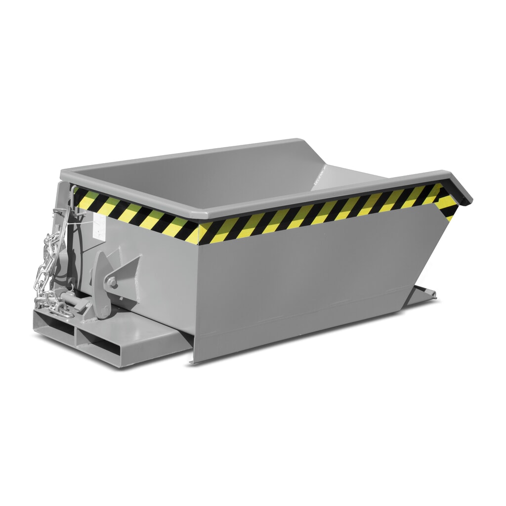 Produktabbildung Nr. 5: Bauer® Mini-Kippbehälter, extrem niedrige Bauhöhe, lackiert, Volumen 0,23 m³, RAL 5012 lichtblau