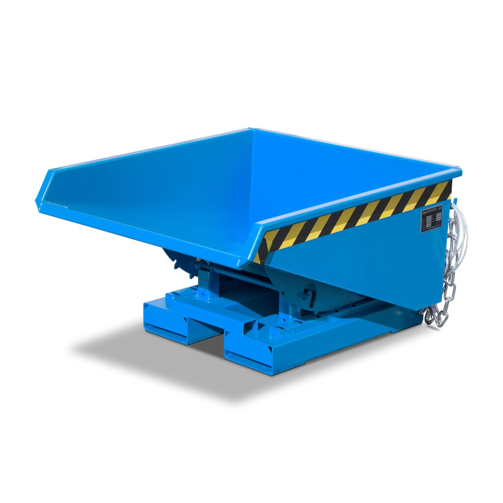 Bauer® Mini-Kippbehälter mit Abrollmechanik, niedrige Bauhöhe, lackiert, Volumen 0,275 m³, RAL 2000 gelborange Produktabbildung Nr. 6: Bauer® Mini-Kippbehälter mit Abrollmechanik, niedrige Bauhöhe, lackiert, Volumen 0,275 m³, RAL 2000 gelborange