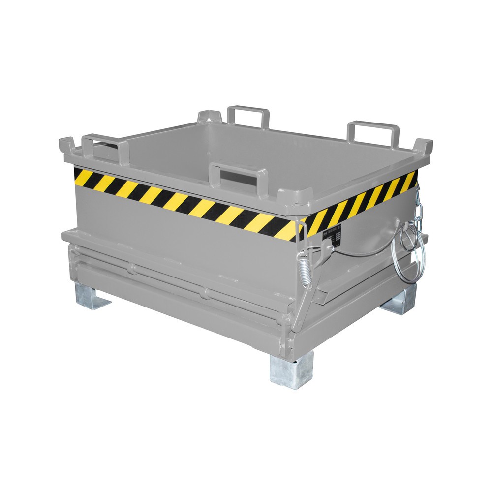 Produktabbildung: Bauer® Mini-Sammelbehälter, Volumen 0,24 m³, RAL 7005 mausgrau