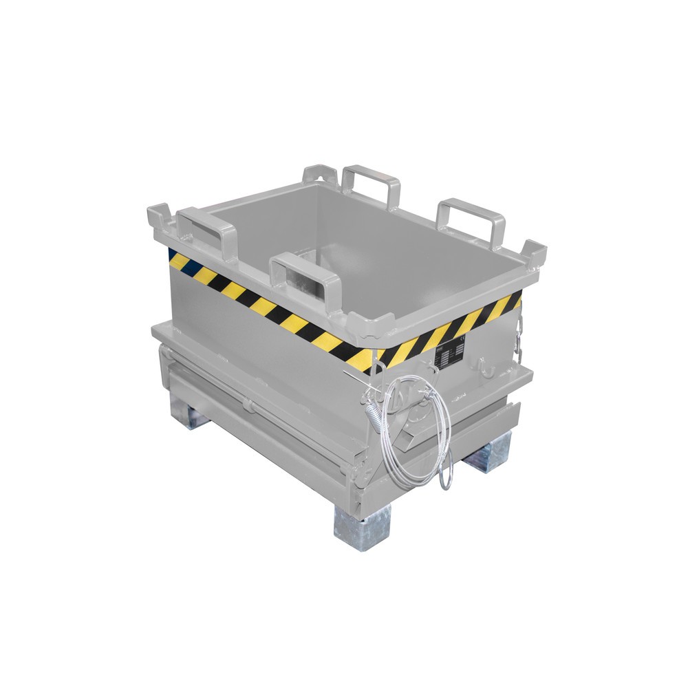 Produktabbildung: Bauer® Mini-Sammelbehälter, Volumen 0,13 m³, RAL 7005 mausgrau