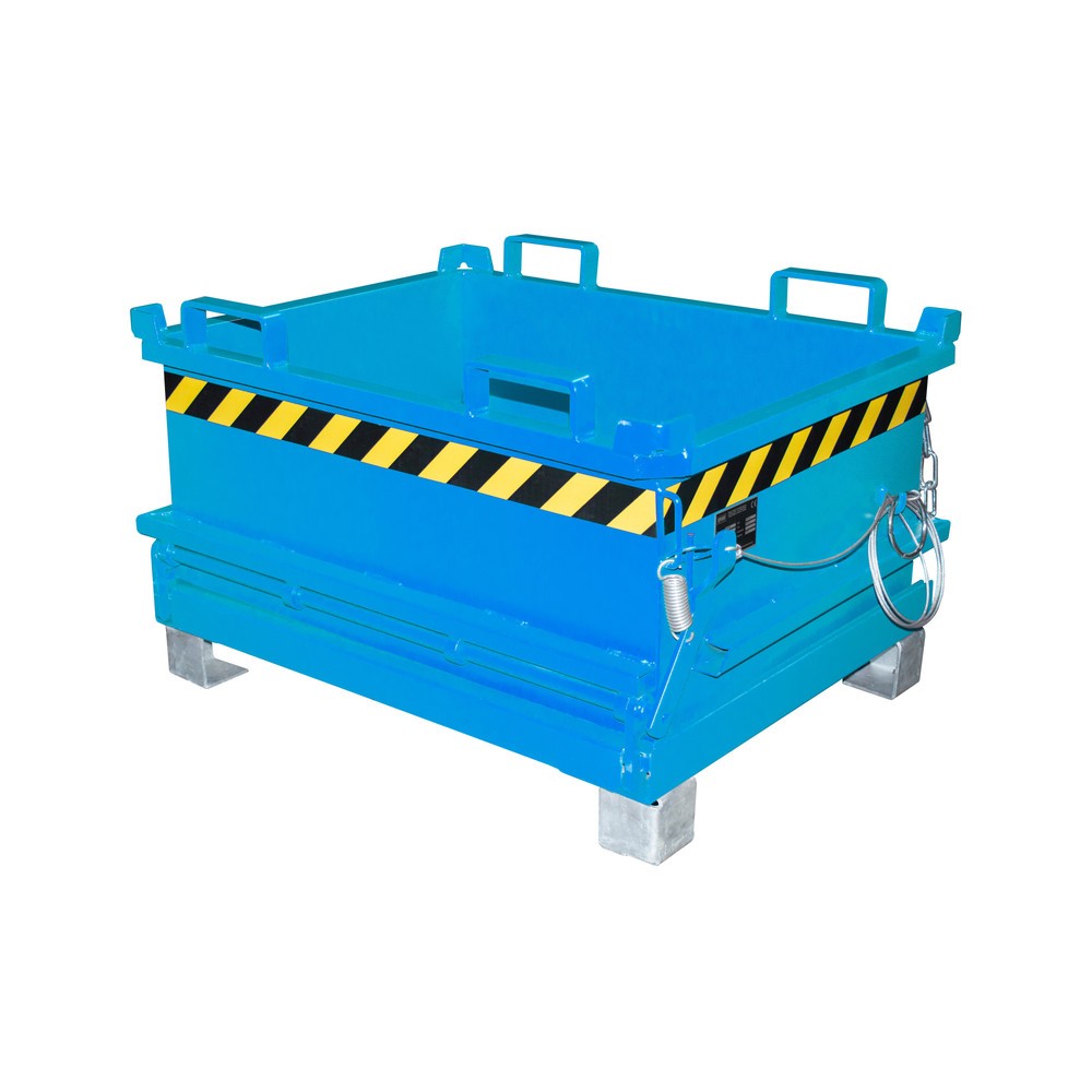 Produktabbildung: Bauer® Mini-Sammelbehälter, Volumen 0,24 m³, RAL 5012 lichtblau