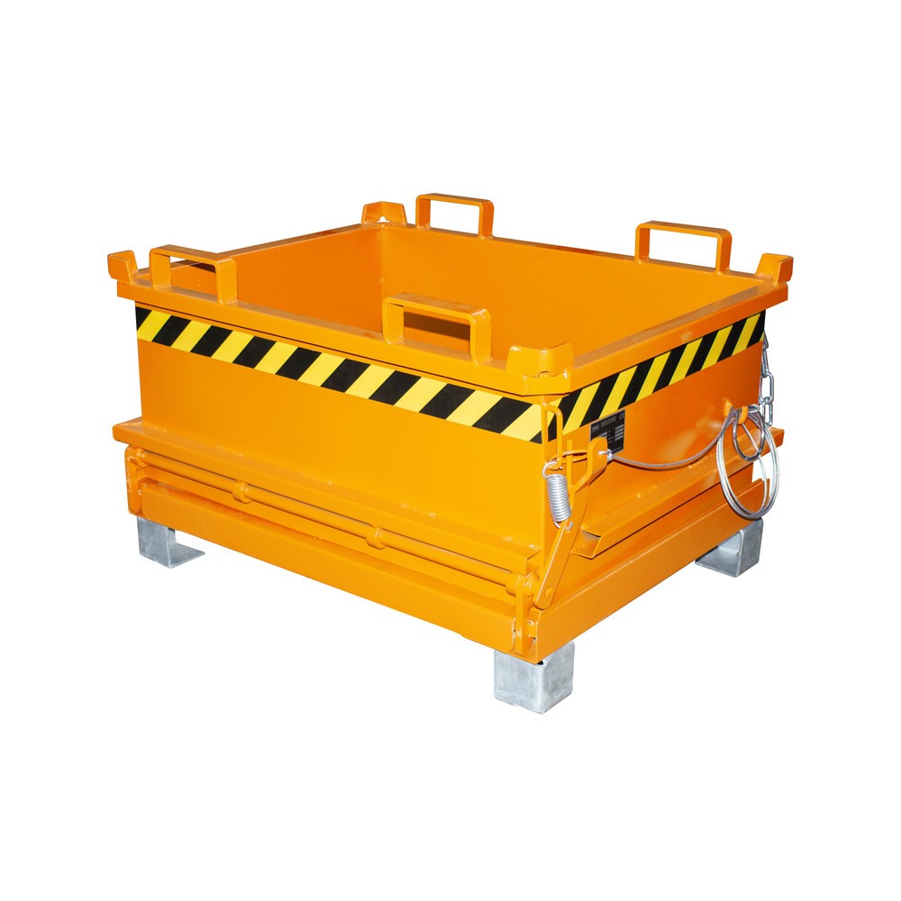Produktabbildung: Bauer® Mini-Sammelbehälter, Volumen 0,24 m³, RAL 2000 gelborange