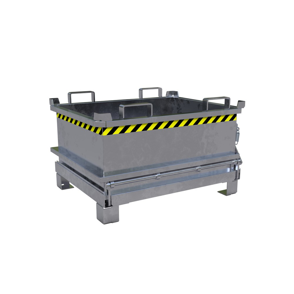 Produktabbildung: Bauer® Mini-Sammelbehälter, Volumen 0,24 m³, feuerverzinkt