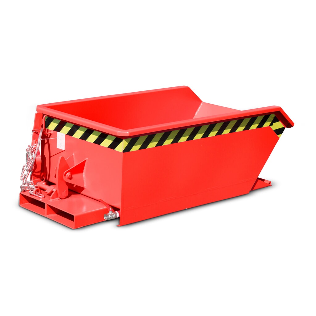 Bauer® Mini-Spänebehälter, extrem niedrige Bauhöhe, lackiert, Volumen 0,23 m³, RAL 5012 lichtblau Produktabbildung Nr. 3: Bauer® Mini-Spänebehälter, extrem niedrige Bauhöhe, lackiert, Volumen 0,23 m³, RAL 5012 lichtblau