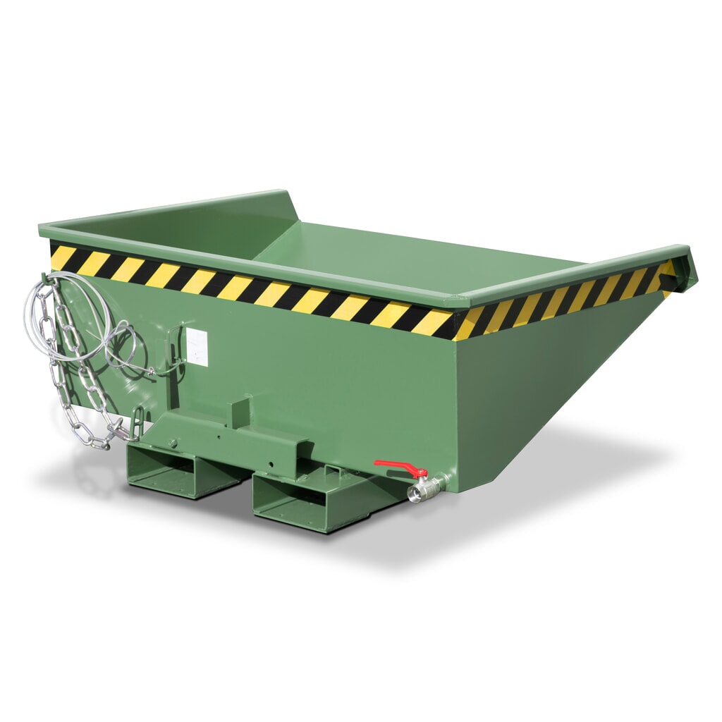 Produktabbildung Nr. 4: Bauer® Mini-Spänebehälter mit Abrollmechanik, niedrige Bauhöhe, lackiert, Volumen 0,15 m³, RAL 5012 lichtblau