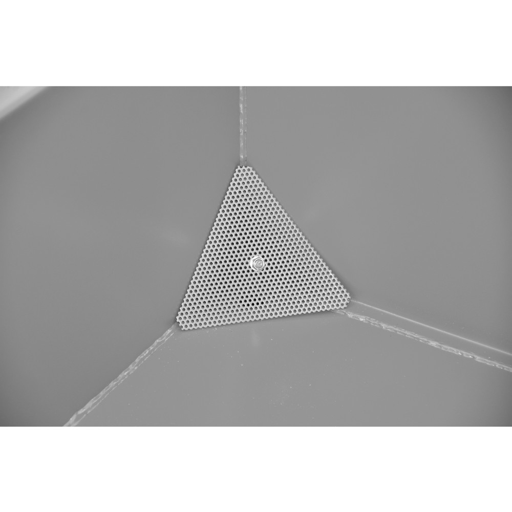 Produktabbildung Nr. 7: Bauer® Mini-Spänebehälter, extrem niedrige Bauhöhe, lackiert, Volumen 0,27 m³, RAL 5012 lichtblau