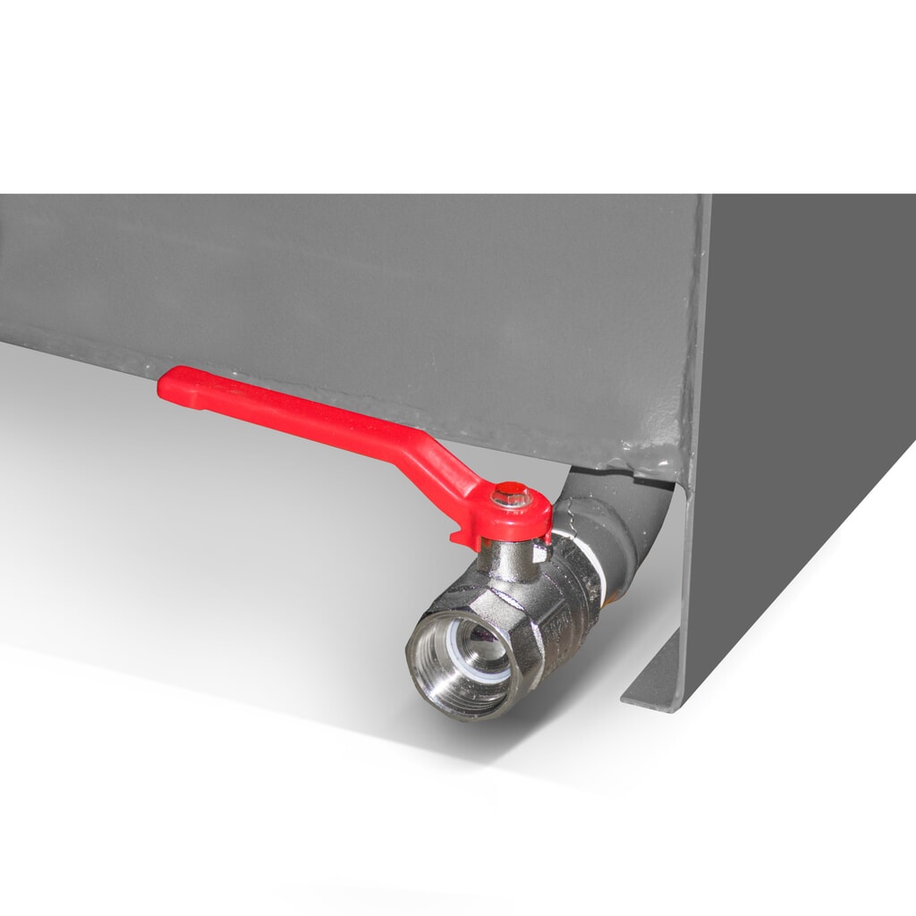 Produktabbildung Nr. 8: Bauer® Mini-Spänebehälter, extrem niedrige Bauhöhe, lackiert, Volumen 0,23 m³, RAL 5012 lichtblau