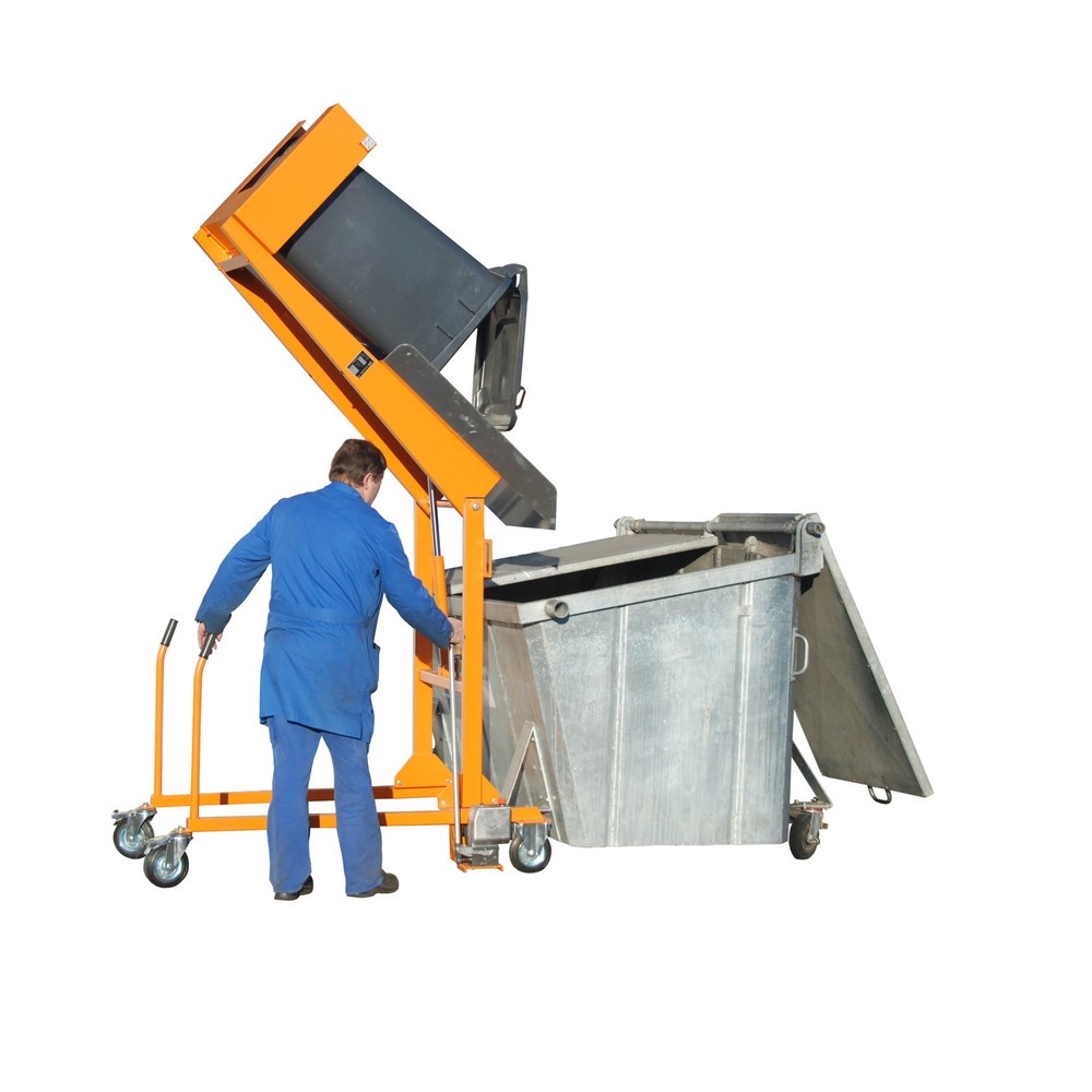Produktabbildung Nr. 2: Bauer® Mülltonnen-Kippstation MKS, Handpumpe