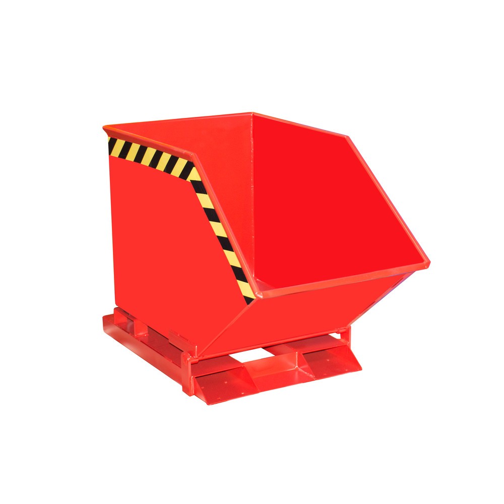 Produktabbildung: Bauer® Muldenkipper, kastenförmige Mulde, lackiert, Volumen 0,25 m³, RAL 3000 feuerrot