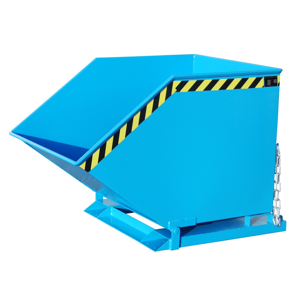 Produktabbildung: Bauer® Muldenkipper, kastenförmige Mulde, lackiert, Volumen 0,8 m³, RAL 5012 lichtblau