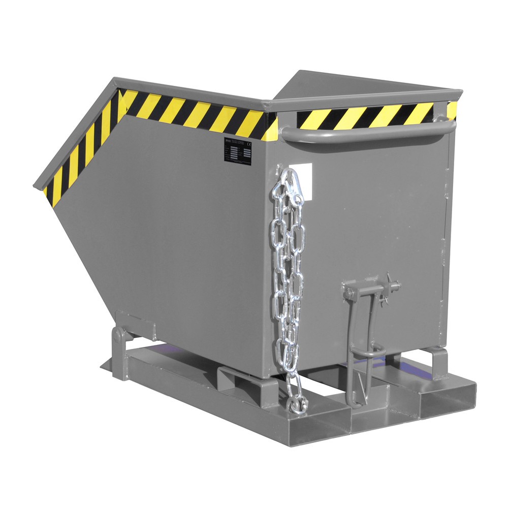 Produktabbildung: Bauer® Muldenkipper, kastenförmige Mulde, lackiert, Volumen 0,25 m³, RAL 7005 mausgrau