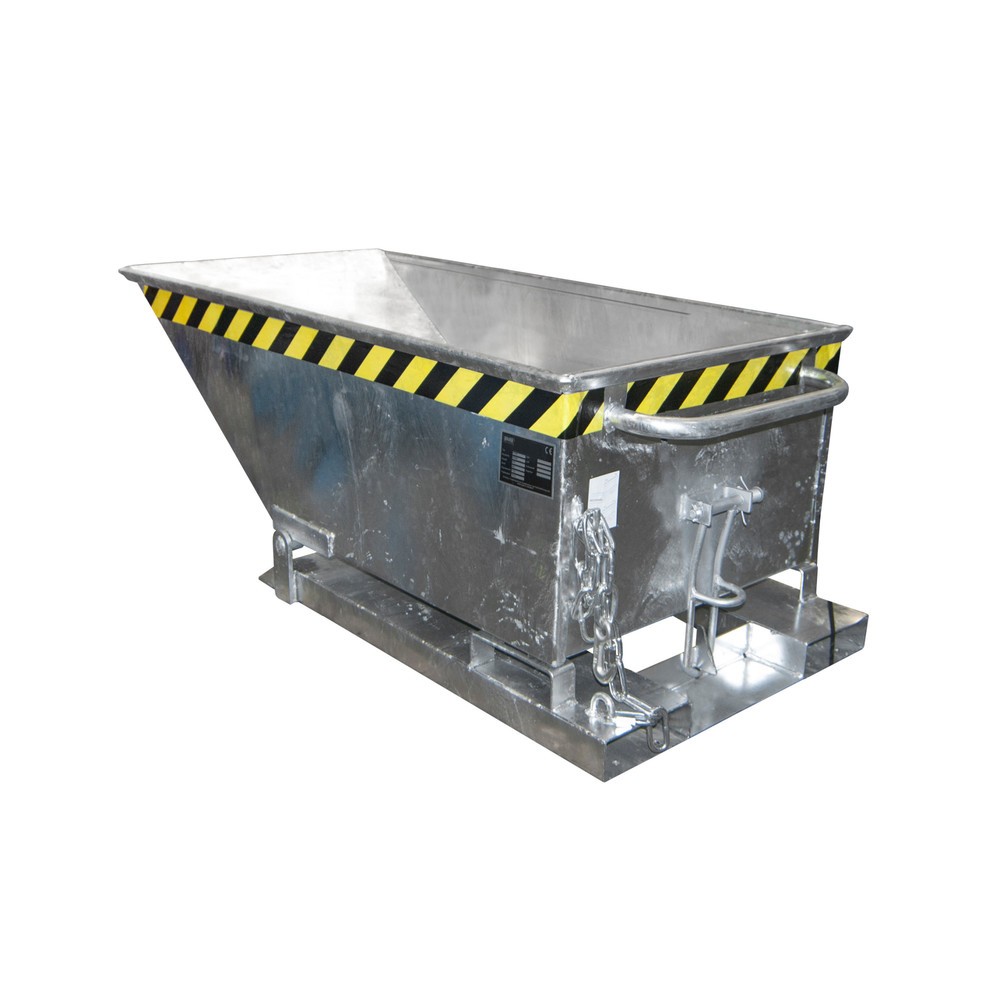 Produktabbildung: Bauer® Muldenkipper, niedrige Mulde, verzinkt, Volumen 0,25 m³