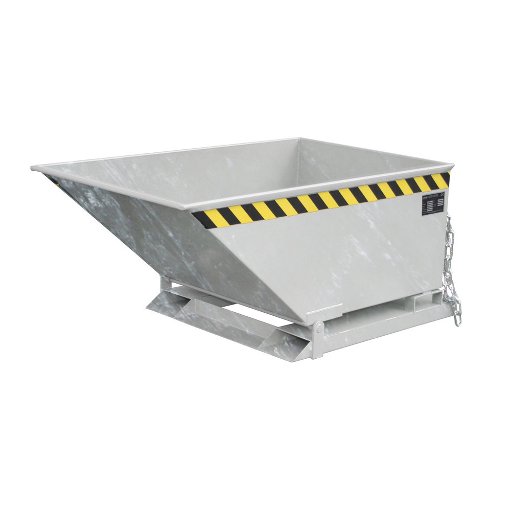 Produktabbildung: Bauer® Muldenkipper, niedrige Mulde, verzinkt, Volumen 0,4 m³