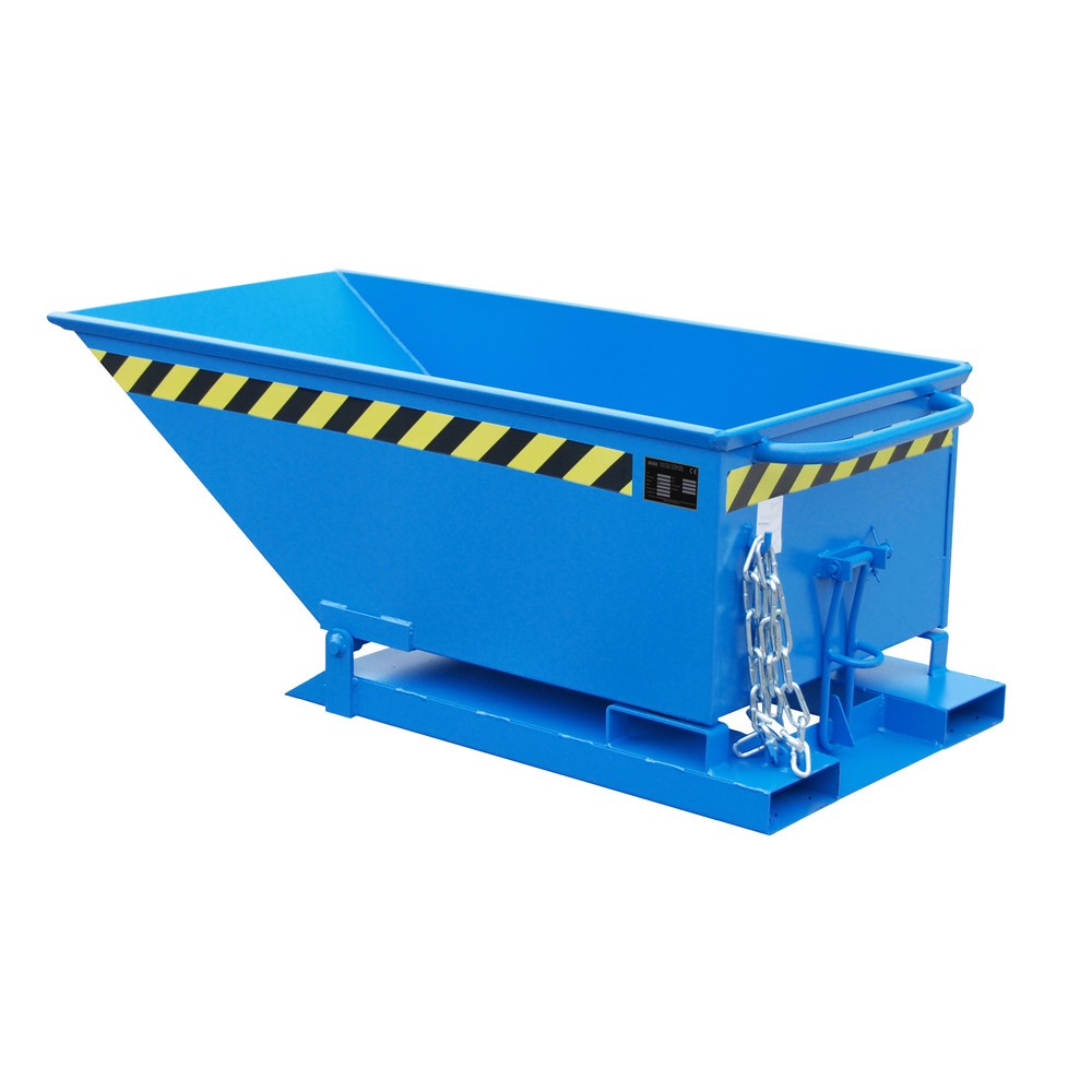 Produktabbildung: Bauer® Muldenkipper, niedrige Mulde, lackiert, Volumen 0,25 m³, RAL 5012 lichtblau