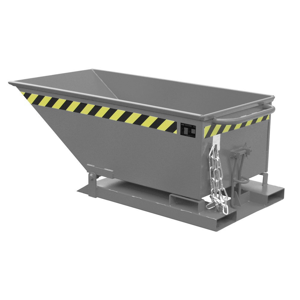 Produktabbildung Nr. 1: Bauer® Muldenkipper, niedrige Mulde, lackiert, Volumen 0,25 m³, RAL 7005 mausgrau