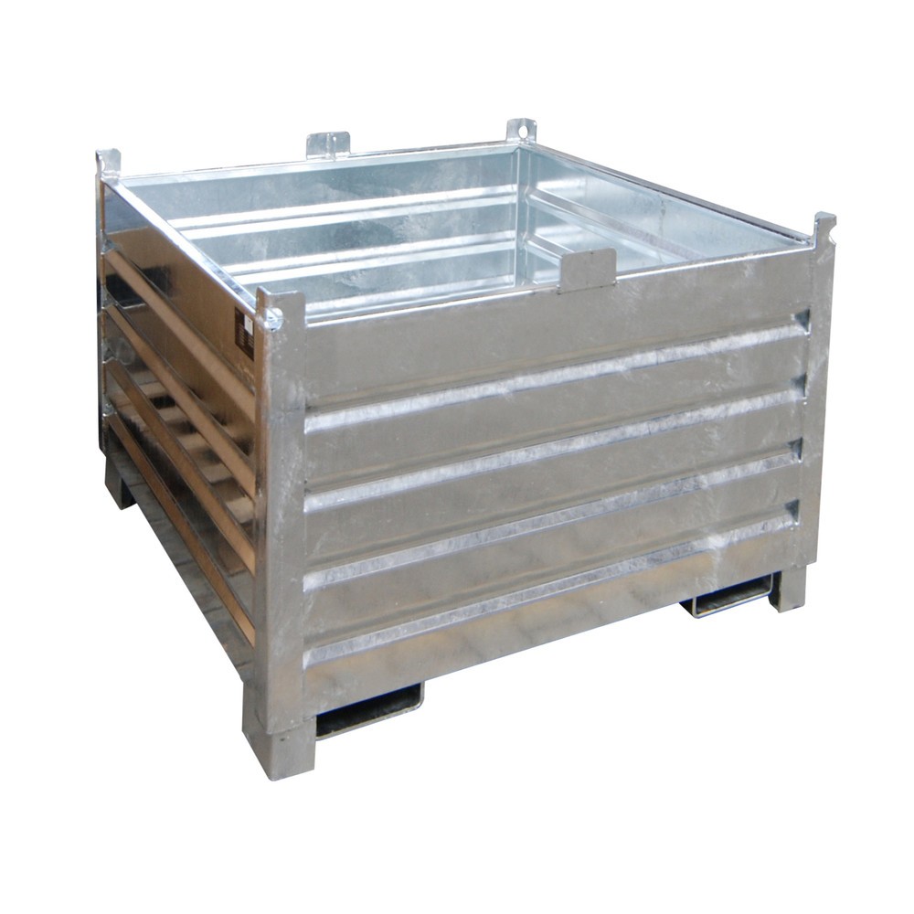 Produktabbildung: Bauer® Sammelbehälter-System Typ SBS, Volumen 1 m³, feuerverzinkt