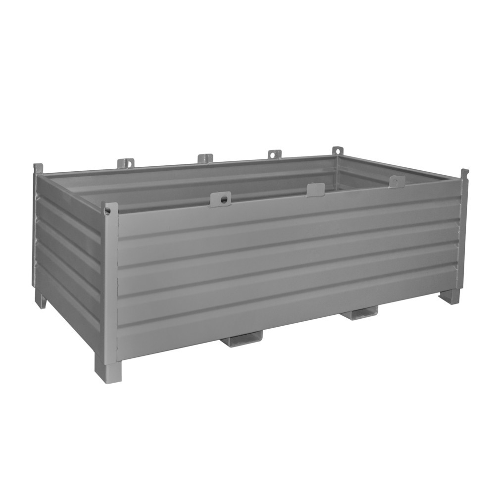 Produktabbildung: Bauer® Sammelbehälter-System Typ SBS, Volumen 2 m³, RAL 7005 mausgrau