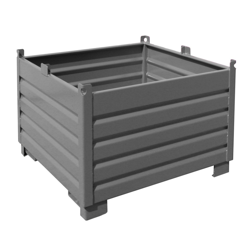 Produktabbildung: Bauer® Sammelbehälter-System Typ SBS, Volumen 1 m³, RAL 7005 mausgrau