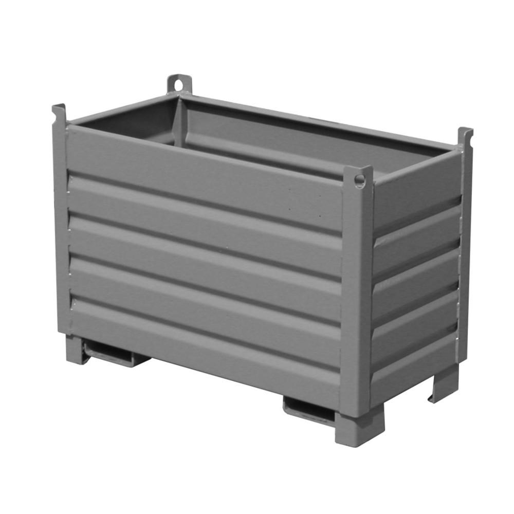 Produktabbildung: Bauer® Sammelbehälter-System Typ SBS, Volumen 0,5 m³, RAL 7005 mausgrau