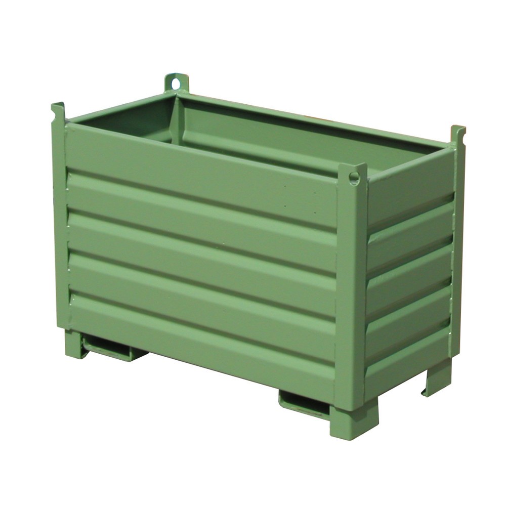 Produktabbildung: Bauer® Sammelbehälter-System Typ SBS, Volumen 0,5 m³, RAL 6011 resedagrün