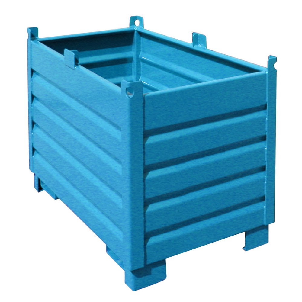 Produktabbildung: Bauer® Sammelbehälter-System Typ SBS, Volumen 0,5 m³, RAL 5012 lichtblau