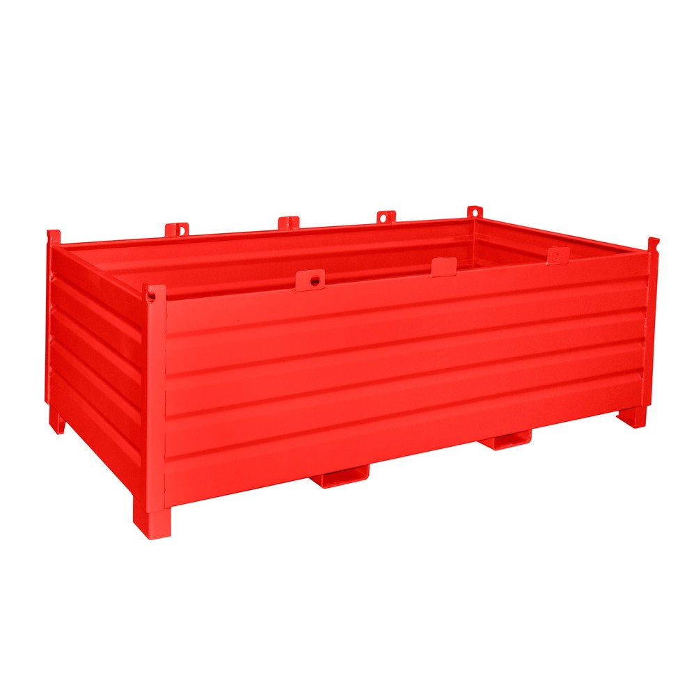 Produktabbildung: Bauer® Sammelbehälter-System Typ SBS, Volumen 2 m³, RAL 3000 feuerrot