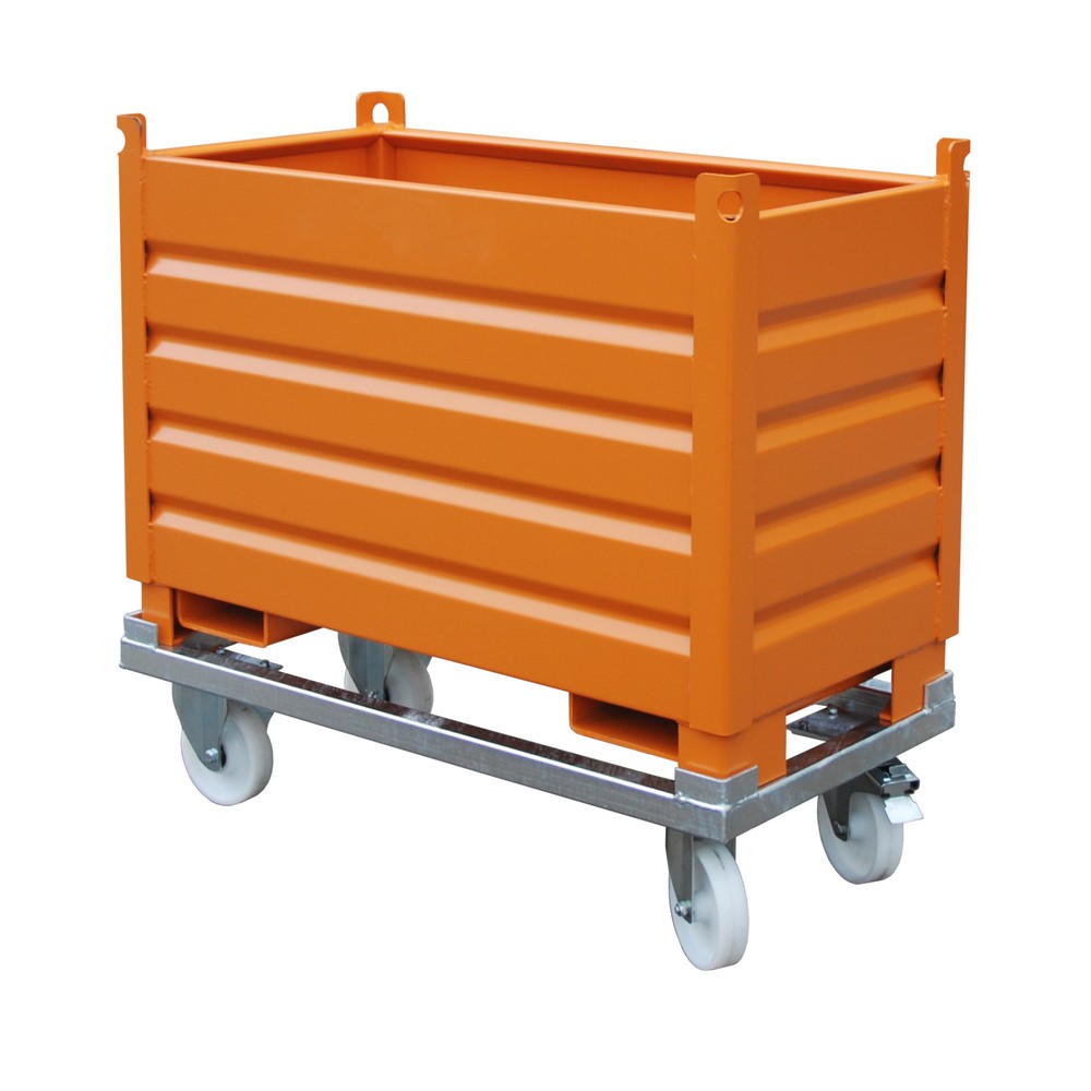 Produktabbildung Nr. 2: Bauer® Sammelbehälter-System Typ SBS, Volumen 0,5 m³, RAL 2000 gelborange