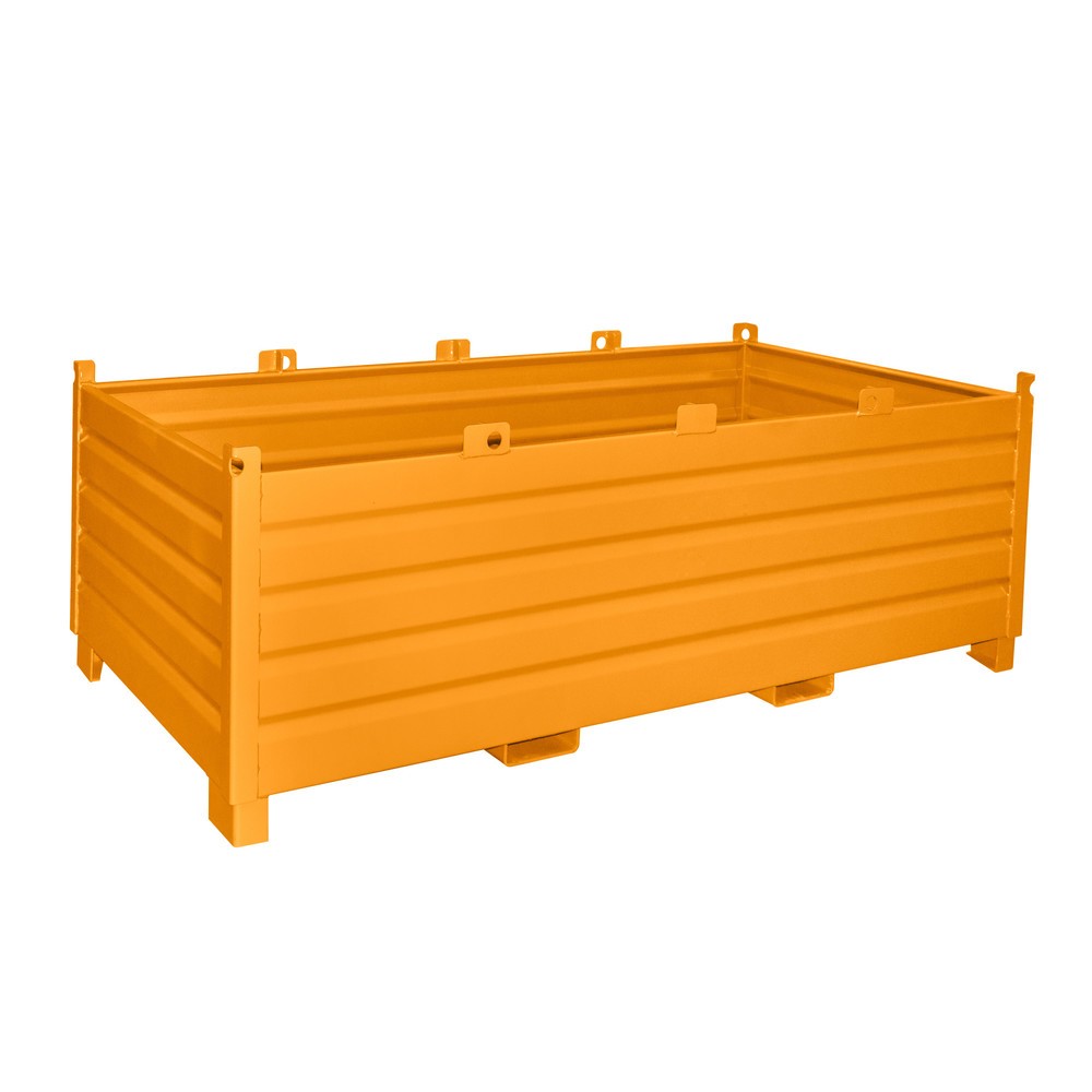 Produktabbildung: Bauer® Sammelbehälter-System Typ SBS, Volumen 2 m³, RAL 2000 gelborange