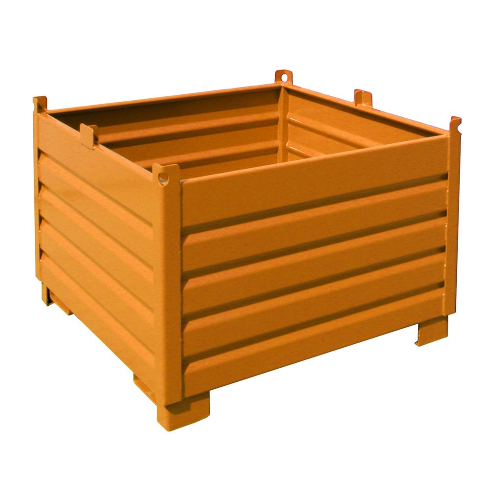Produktabbildung: Bauer® Sammelbehälter-System Typ SBS, Volumen 1 m³, RAL 2000 gelborange