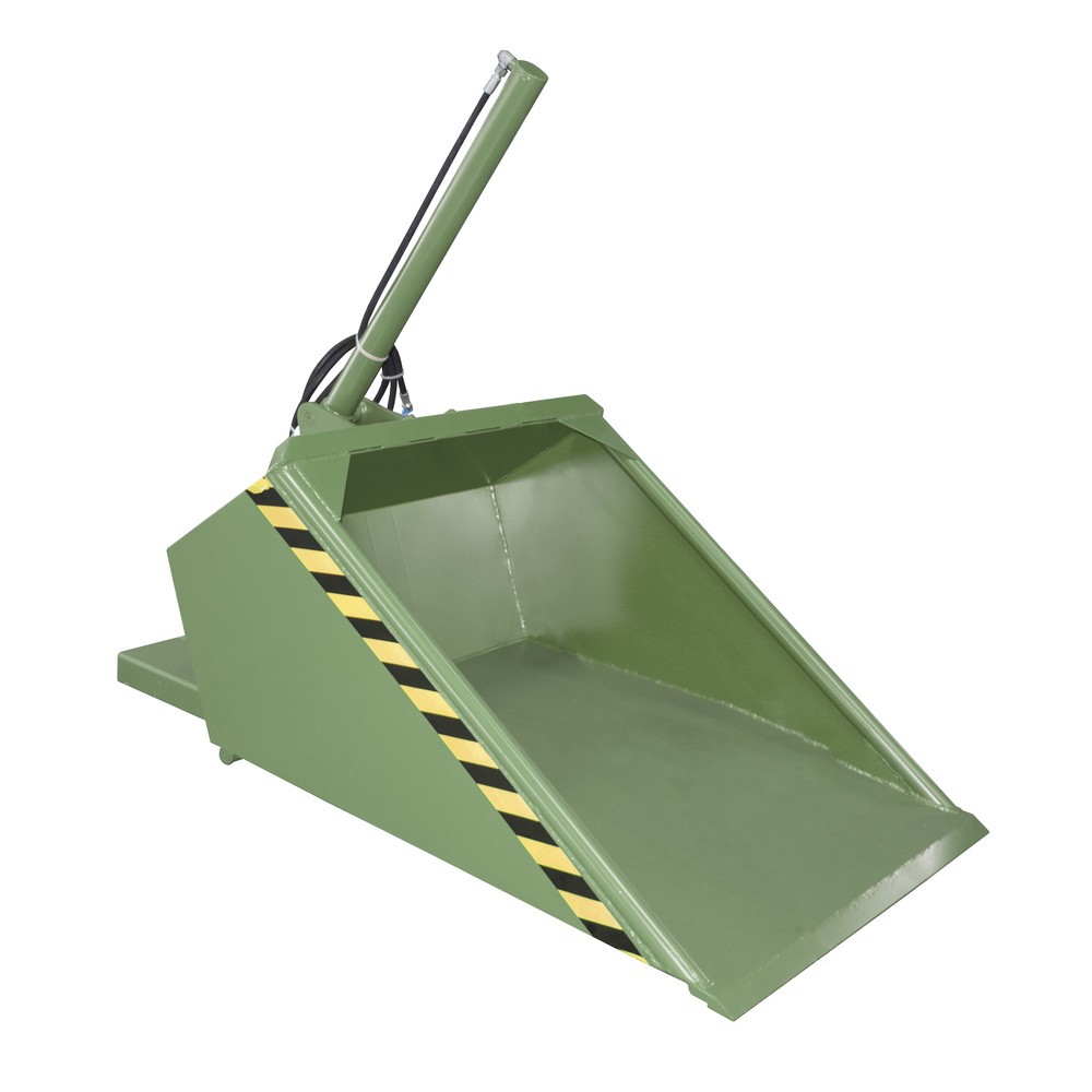 Produktabbildung: Bauer® Schaufel für Stapler, hydraulisch, lackiert, Volumen 0,5 m³, resedagrün