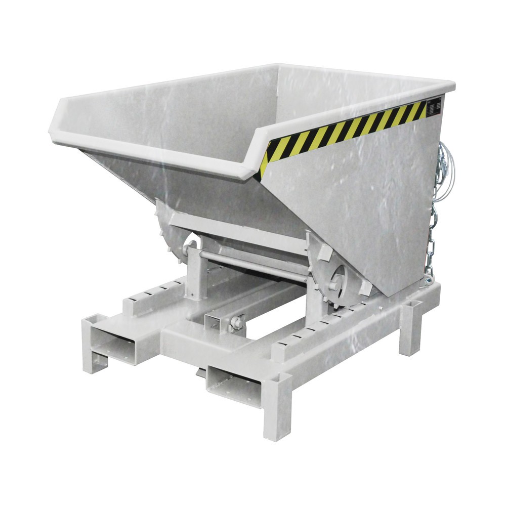 Produktabbildung Nr. 1: Bauer® Schwerlast-Kippbehälter, Tragkraft 4.000 kg, verzinkt, Volumen 0,3 m³