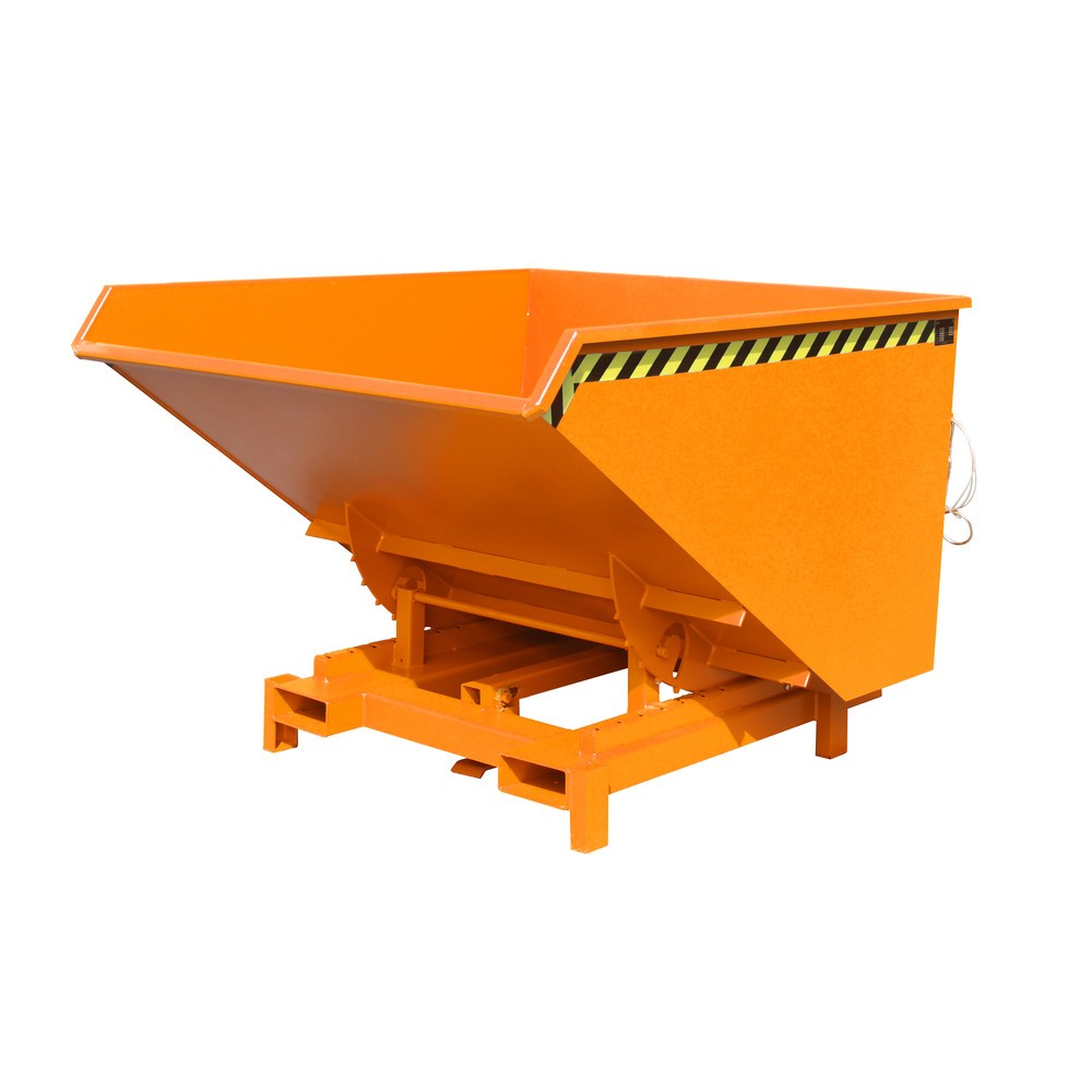 Produktabbildung Nr. 1: Bauer® Schwerlast-Kippbehälter, Tragkraft 4.000 kg, lackiert, Volumen 1,7 m³, RAL 2000 gelborange
