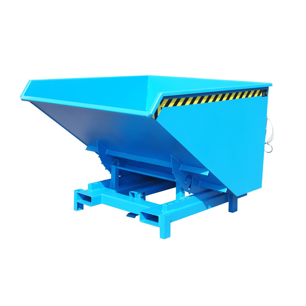 Produktabbildung Nr. 1: Bauer® Schwerlast-Kippbehälter, Tragkraft 4.000 kg, lackiert, Volumen 1,7 m³, RAL 5012 lichtblau