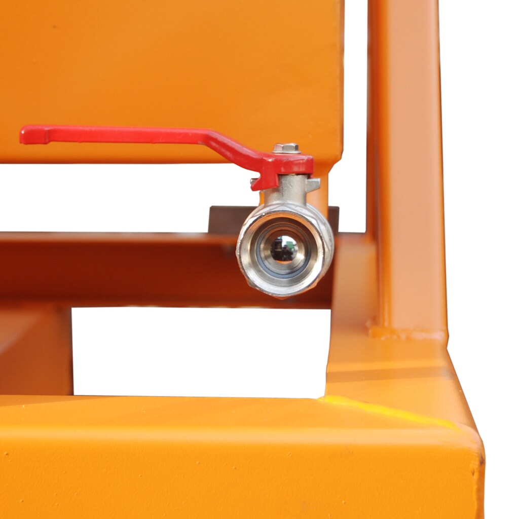 Produktabbildung Nr. 3: Bauer® Späne-Kippmulde, für ebenerdige oder Stapler-Entleerung, lackiert, Volumen 0,4 m³, RAL 2000 gelborange