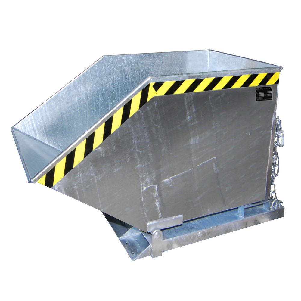 Produktabbildung: Bauer® Späne-Kippmulde, kastenförmige Mulde, verzinkt, Volumen 0,25 m³