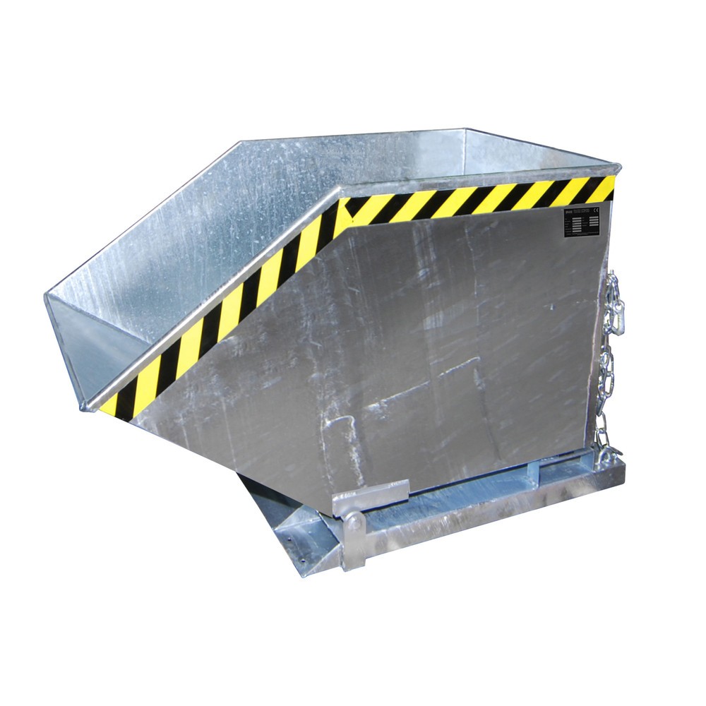 Produktabbildung: Bauer® Späne-Kippmulde, kastenförmige Mulde, verzinkt, Volumen 0,4 m³