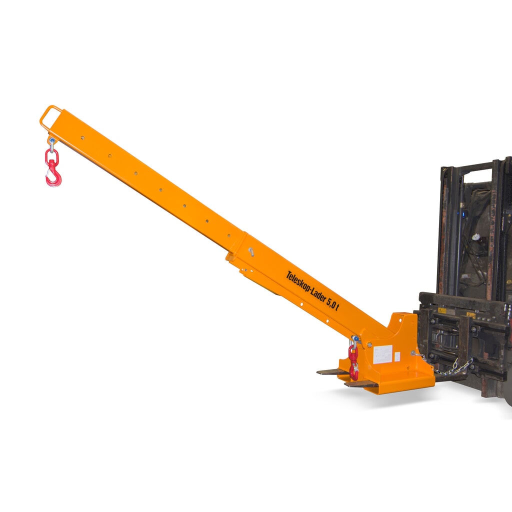 Produktabbildung Nr. 1: Bauer® Kranarm Modell 1, Reichweite bis 3.690 mm, TK bis 2.500 kg, gelborange