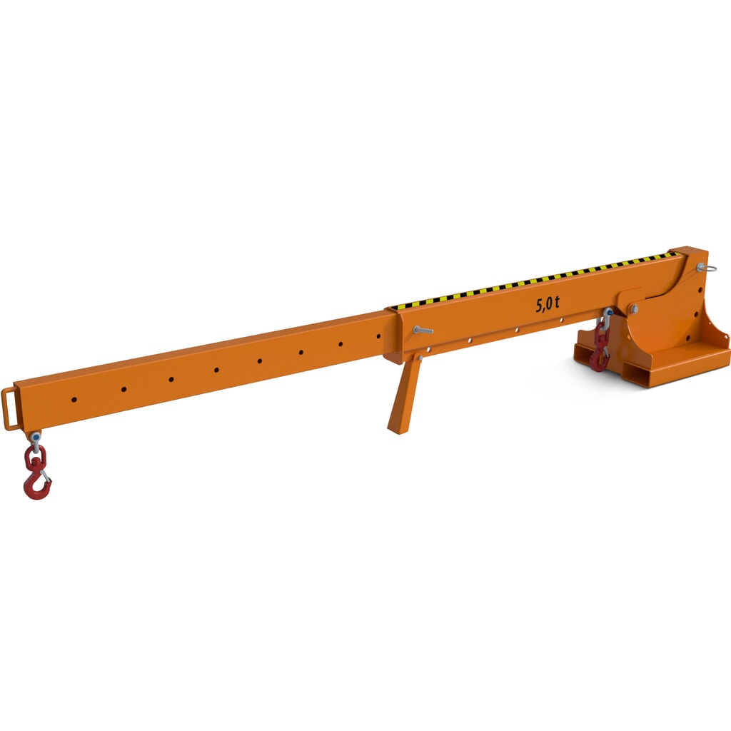 Produktabbildung Nr. 5: Bauer® Kranarm Modell 1, Reichweite bis 3.690 mm, TK bis 2.500 kg, gelborange