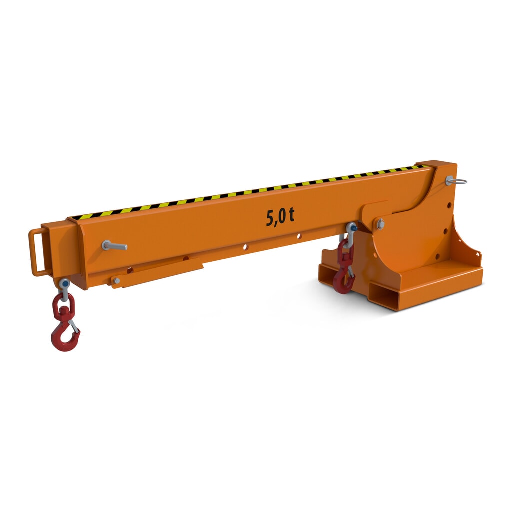 Bauer® Kranarm Modell 1, Reichweite bis 3.690 mm, TK bis 2.500 kg, gelborange Produktabbildung Nr. 6: Bauer® Kranarm Modell 1, Reichweite bis 3.690 mm, TK bis 2.500 kg, gelborange